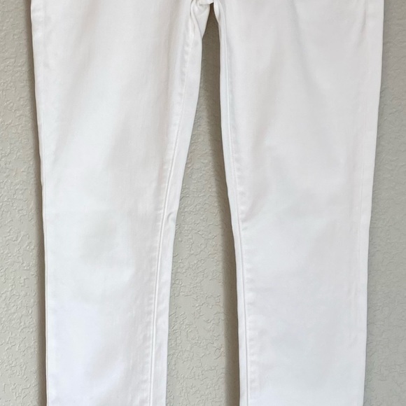 7 FOR ALL MANKIND The Slim Cigarette White Jeans Denim Size 26 Summer Jeans - Picture 4 of 13